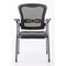 Officesource CoolMesh Collection Mesh Back Guest Chair with Arms and Titanium Gray Frame OSSN6911PBK - alternate 5